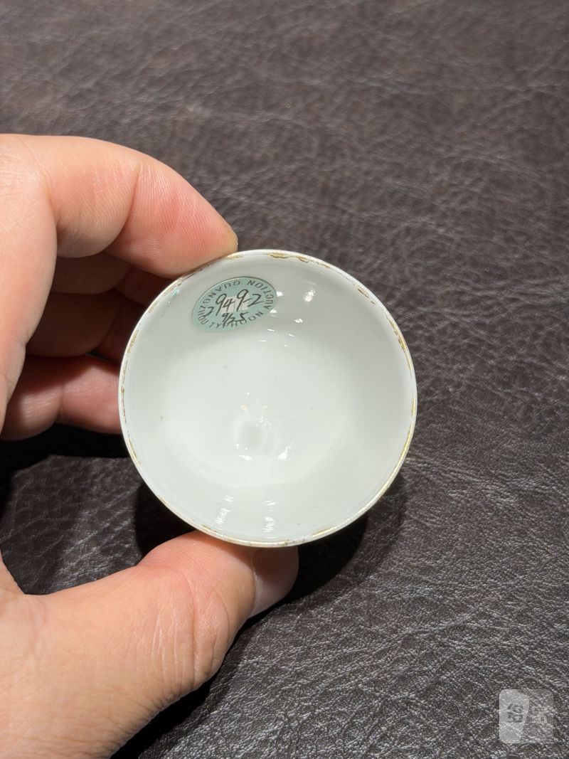 清乾隆 粉彩花鸟纹茶具一套25件 - 图18